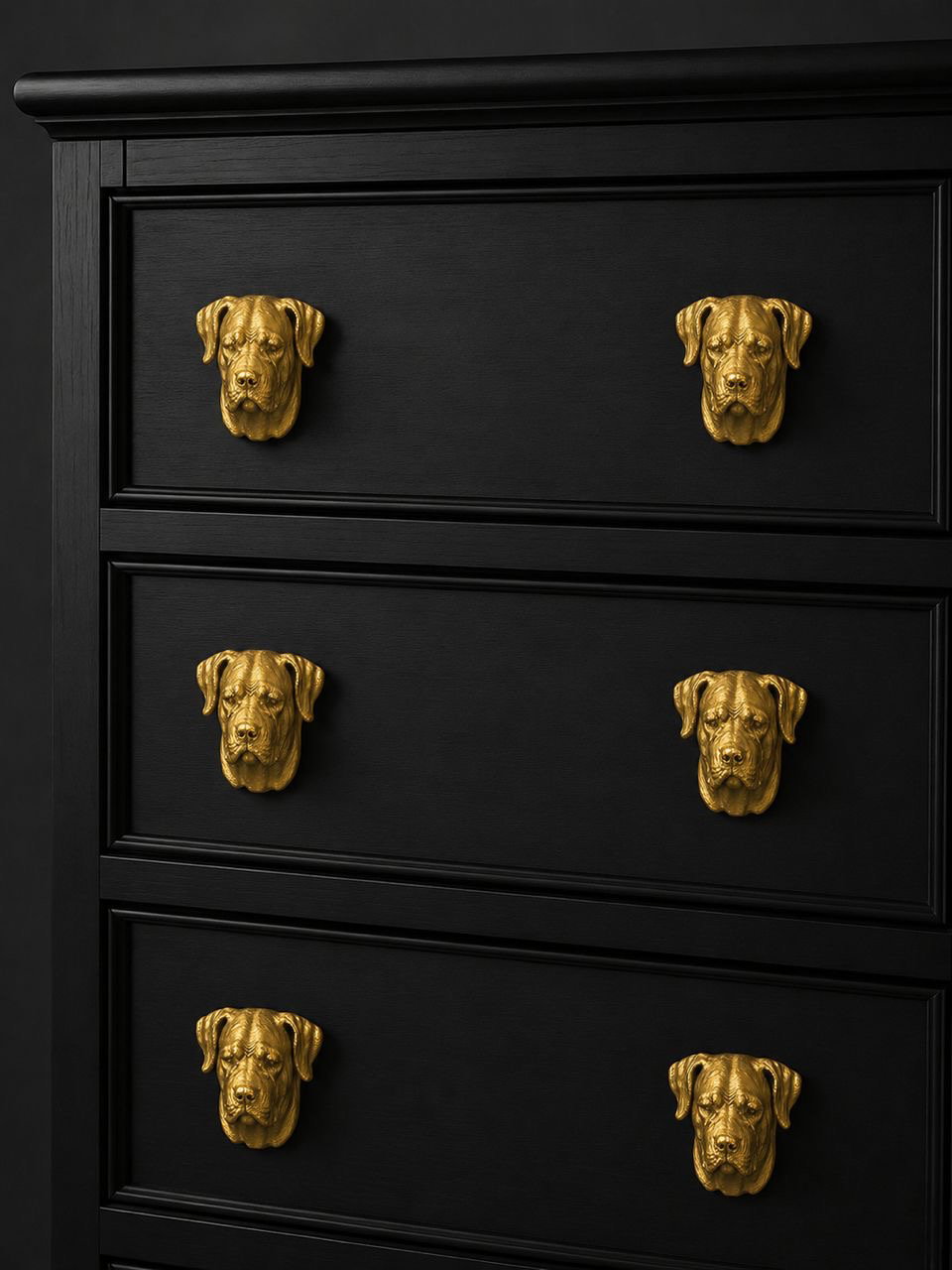 Boerboel Bust Drawer Knob     _3