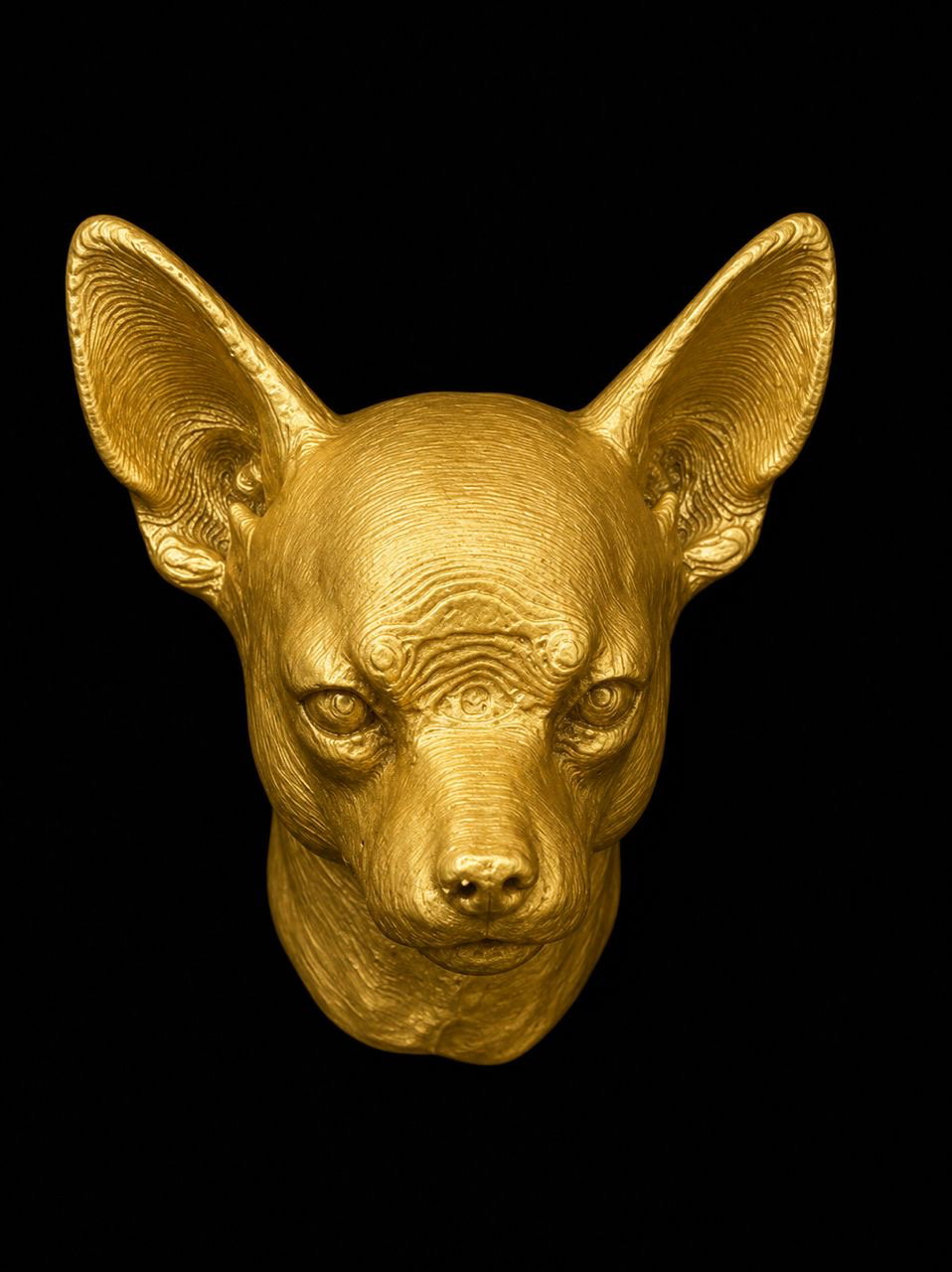 Chihuahua Bust Key Chain