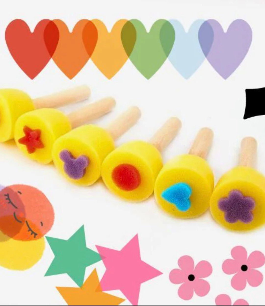 Children's Painting Sponge Daubers Set