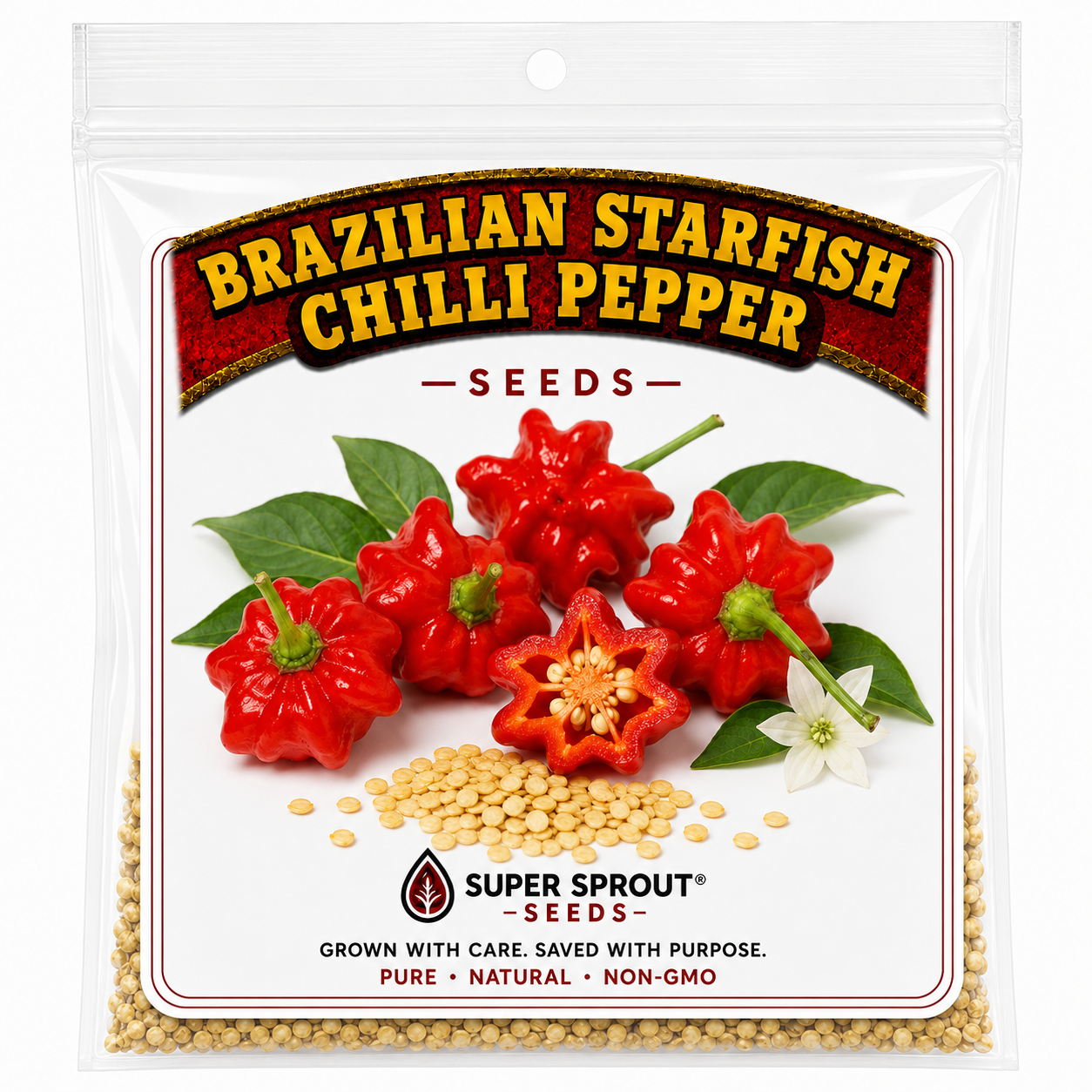 🌶BRIZILLIAN STARFISH PEPPER🌶 x 10+ organic seeds_2