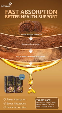 Pure and Broken Garnoderma Spore Oil capsules 