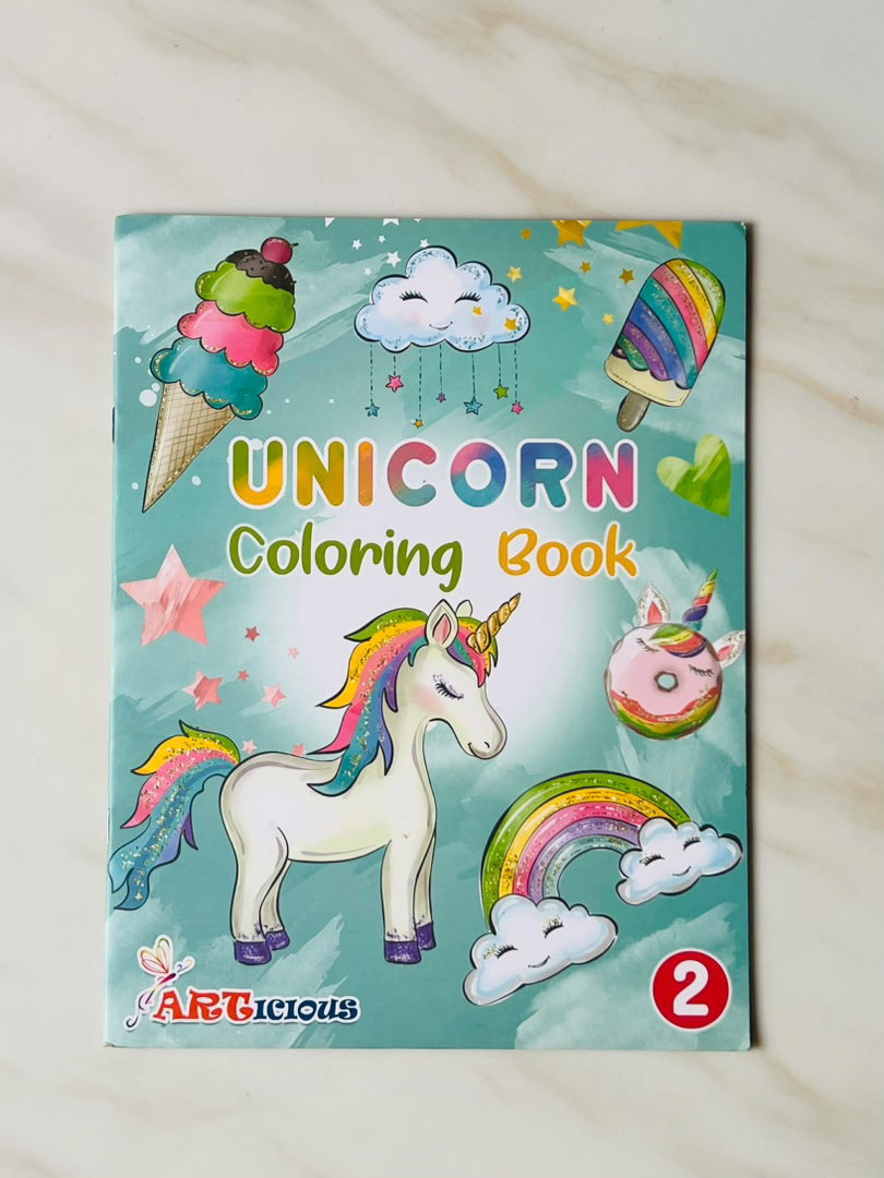  Unicorn Coloring Book No 2