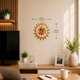 Radiant Sunburst Clock