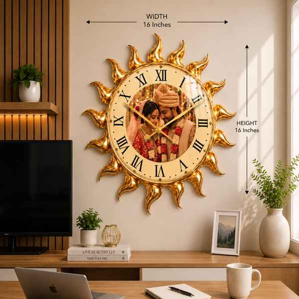 Radiant Sunburst Clock_5
