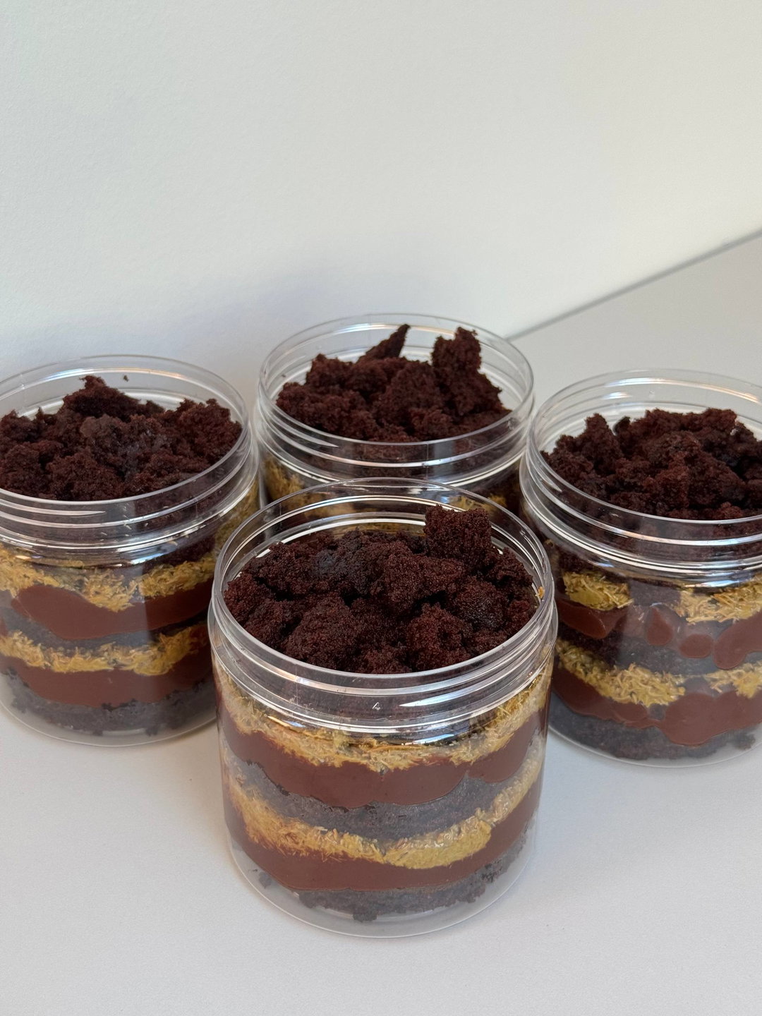 Dubai chocolate cake tub