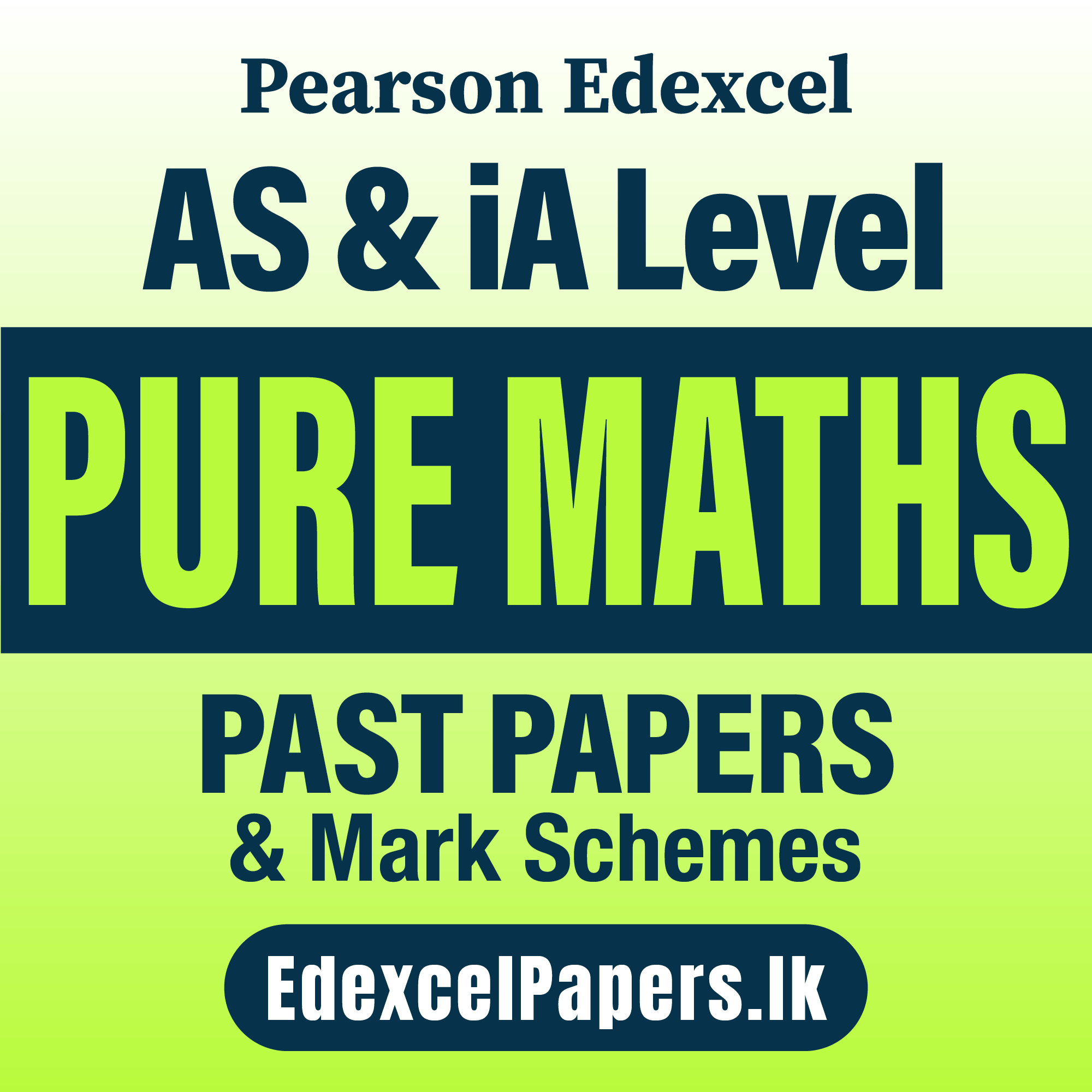 Pure Maths | Pearson Edexcel iA Level Past Papers_0