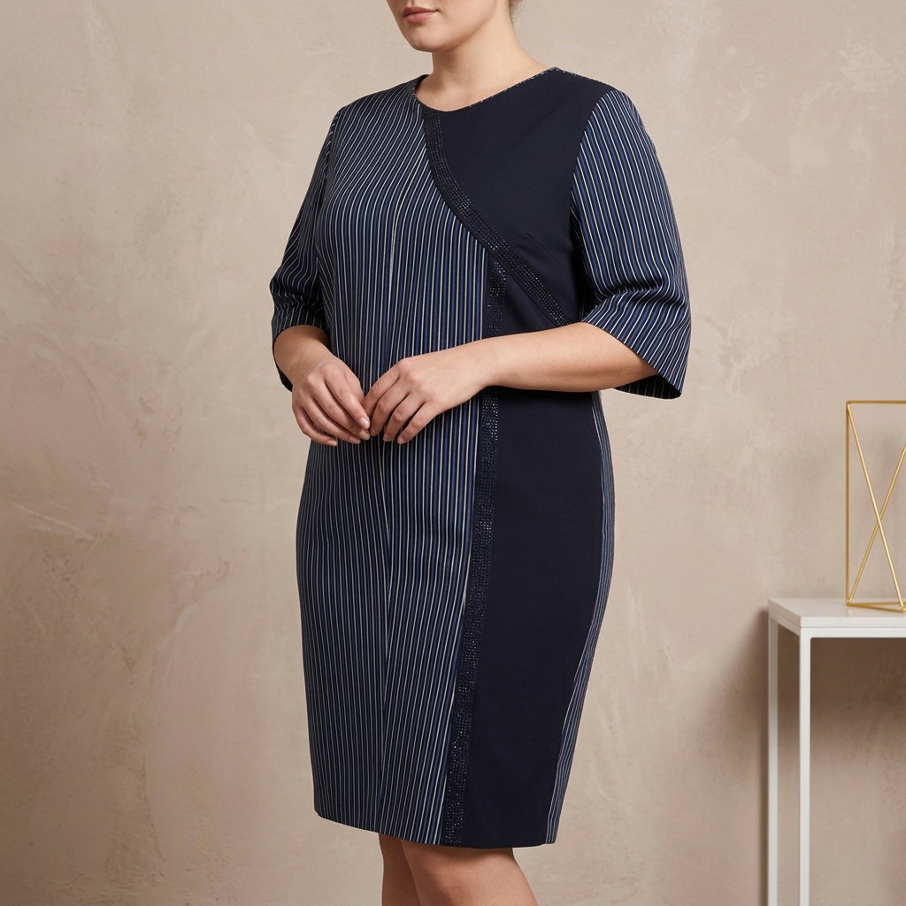Marchesa Stripped Dress 56
