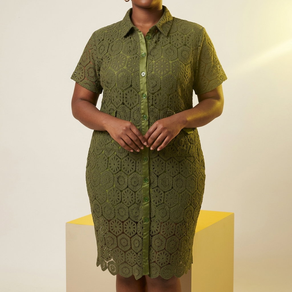 Luceez Woven Shirt Dress 3XL