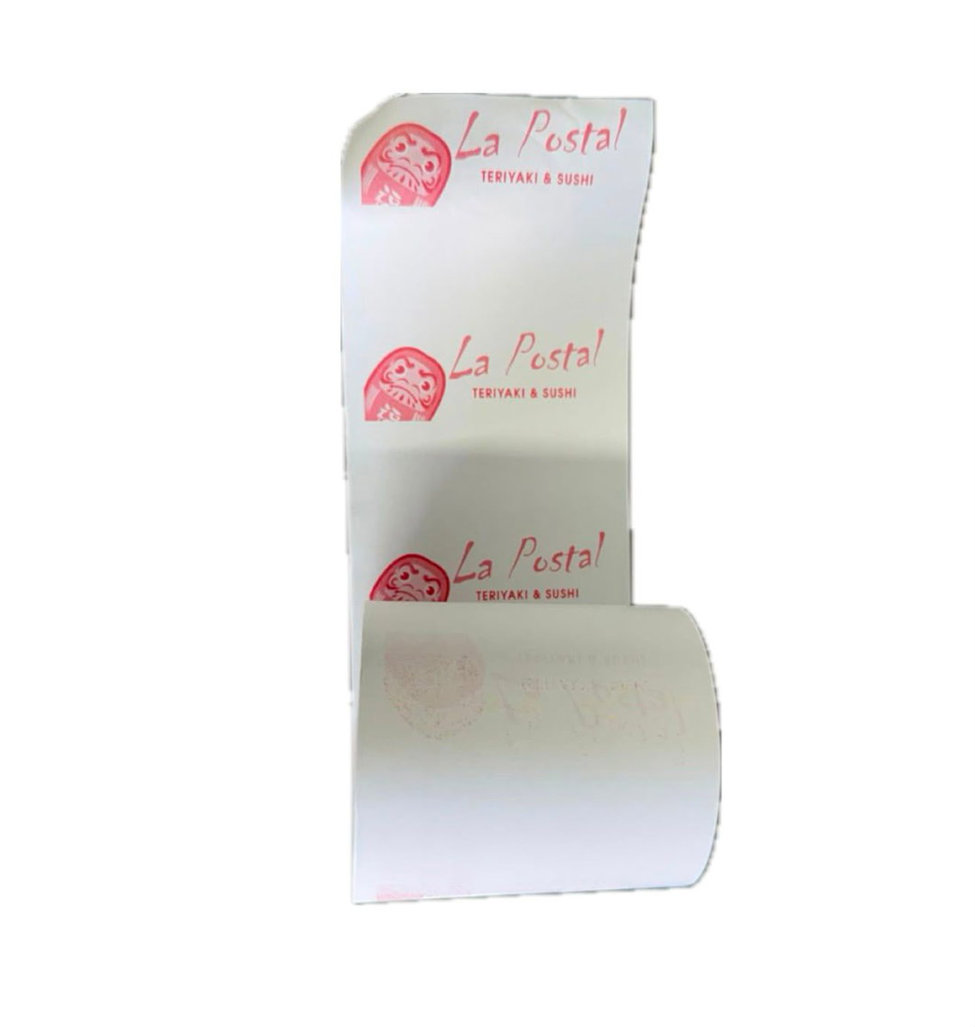 ROLLO TICKET CON LOGO LA POSTAL PZ 