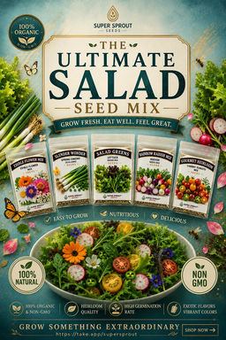 Ultimate salad combo seed pack x 5 packs