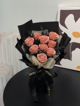 9 Stalk Soap Rose Bouquet