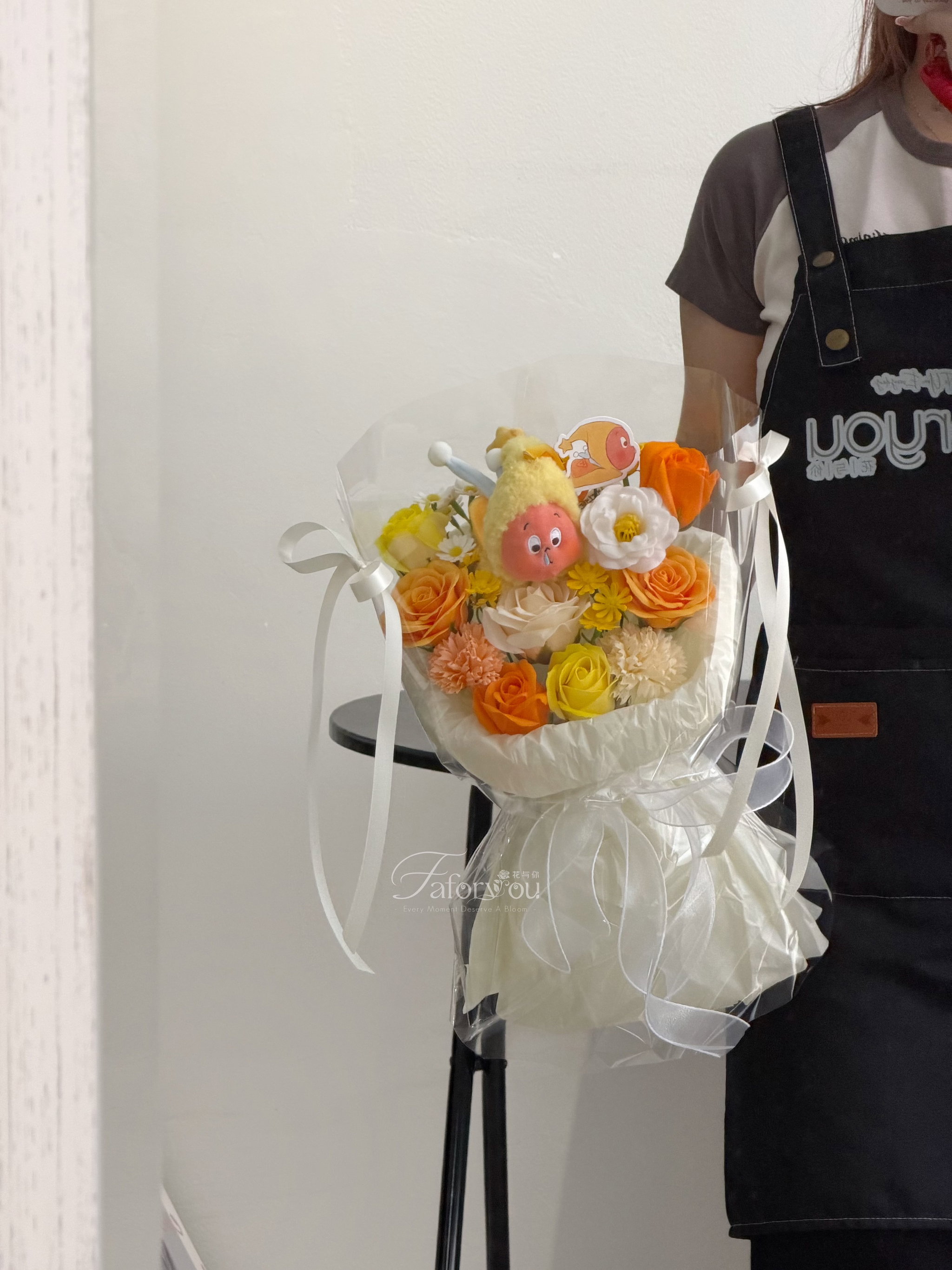 ( Customized ) Twinkle Twinkle Soap Flower Transparent Bouquet _0