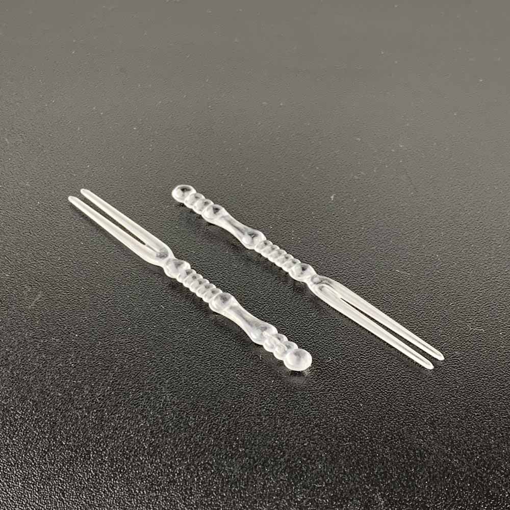 Disposable - Plastic Fruity Fork 3.5" Clear (100's / pkt)_0