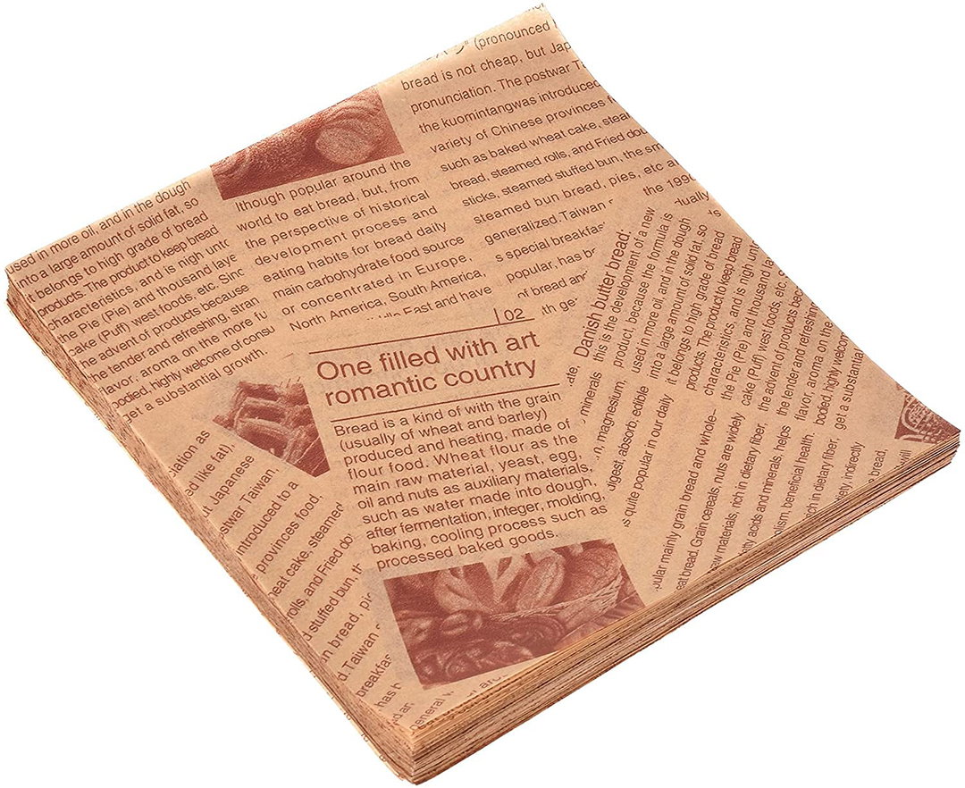 Waxed Oil Paper Food Grade *Brown* 22cm (500's / pkt)
