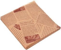 Waxed Oil Paper Food Grade *Brown* 22cm (500's / pkt)