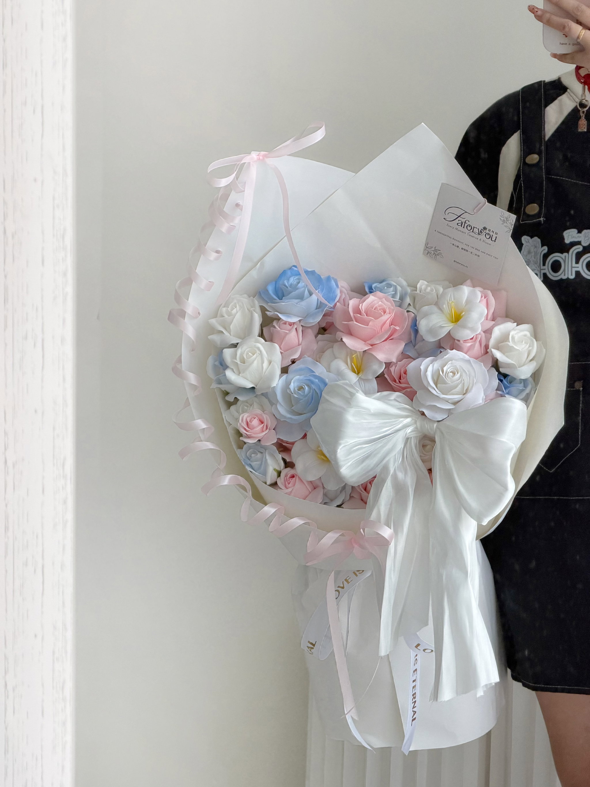 Soft Cloud Soap Flower Bouquet_0
