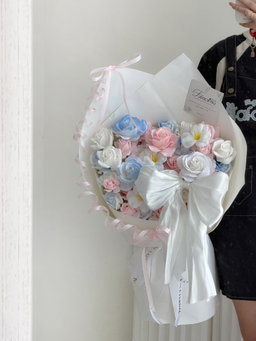 Soft Cloud Soap Flower Bouquet