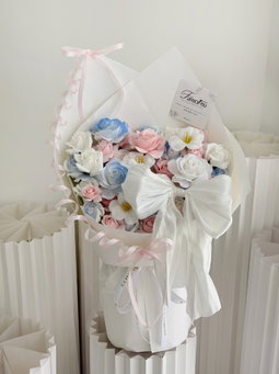 Soft Cloud Soap Flower Bouquet