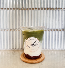 Iced Azuki Red Bean Matcha Latte