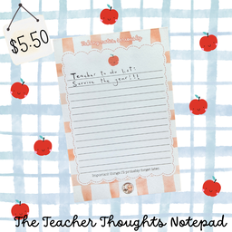 The Teacher Thoughts Notepad