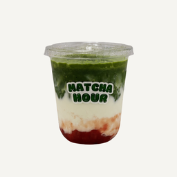 Strawberry Matcha Latte (Iced)