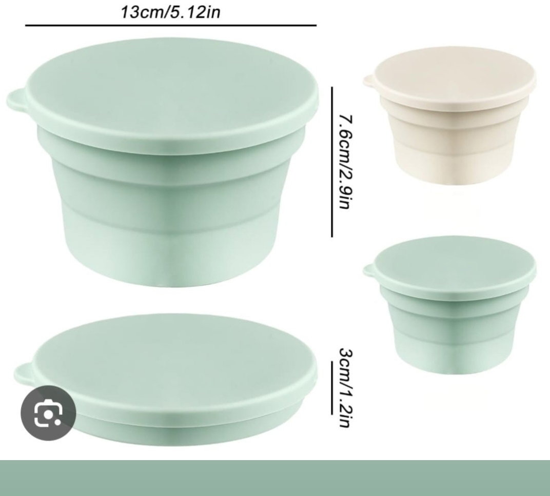 Pizza dough silicone container set of 2 pieces 13×7.6cm