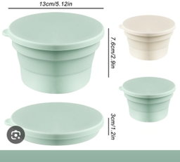 Pizza dough silicone container set of 2 pieces 13×7.6cm