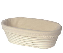 Oval Banneton 28x15x8cm with Cotton Liner