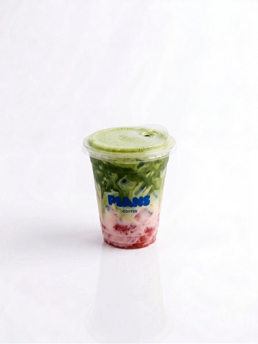 Iced Strawberry Matcha Latte