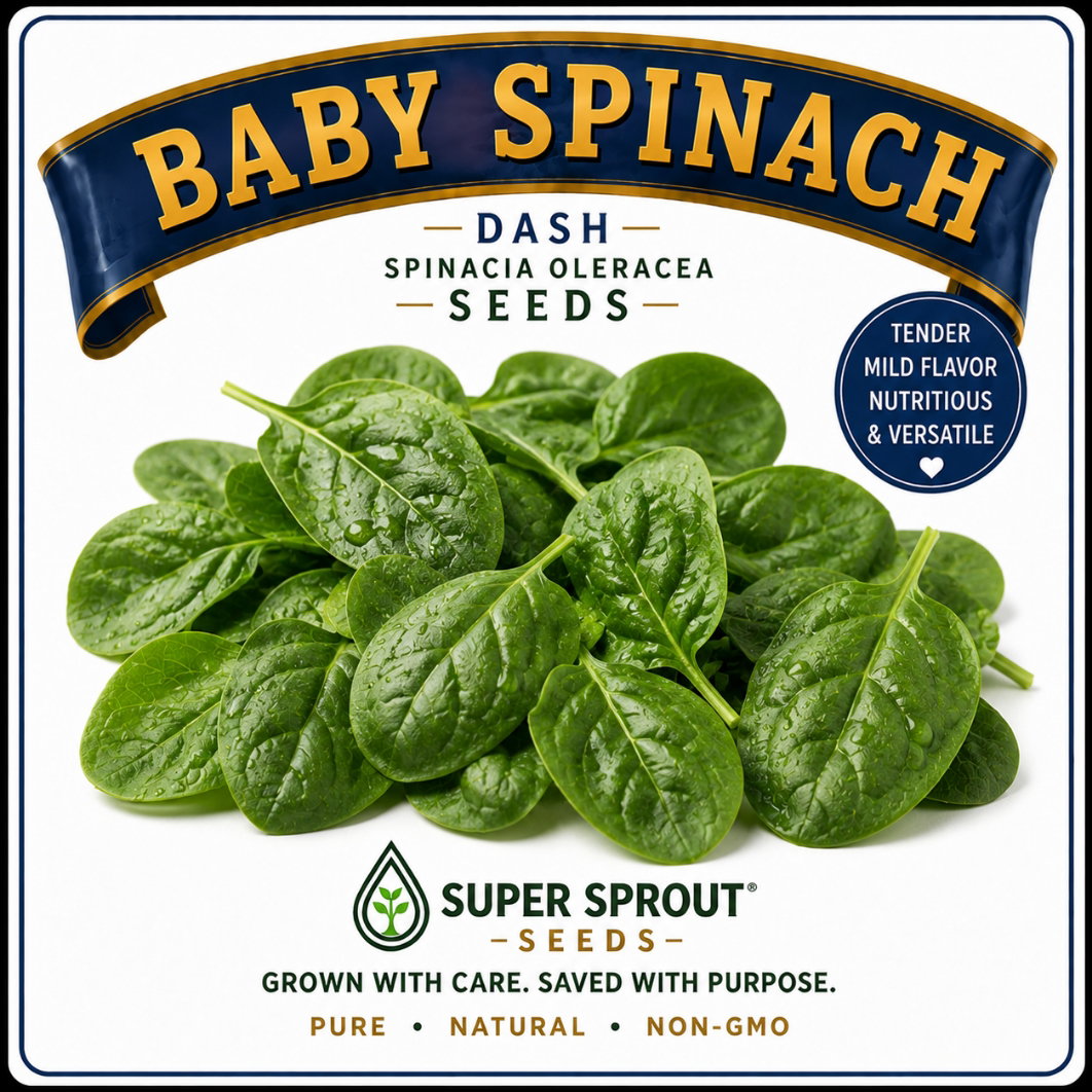 Baby spinach x 15+ seeds 