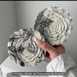 Molde posavasos rosa
