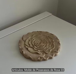 Molde posavasos rosa