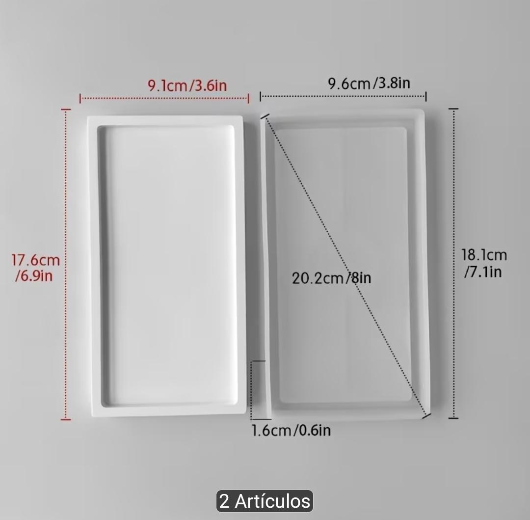 Molde bandeja rectangular