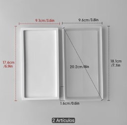 Molde bandeja rectangular 