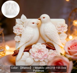 Molde pajaros pareja 3D