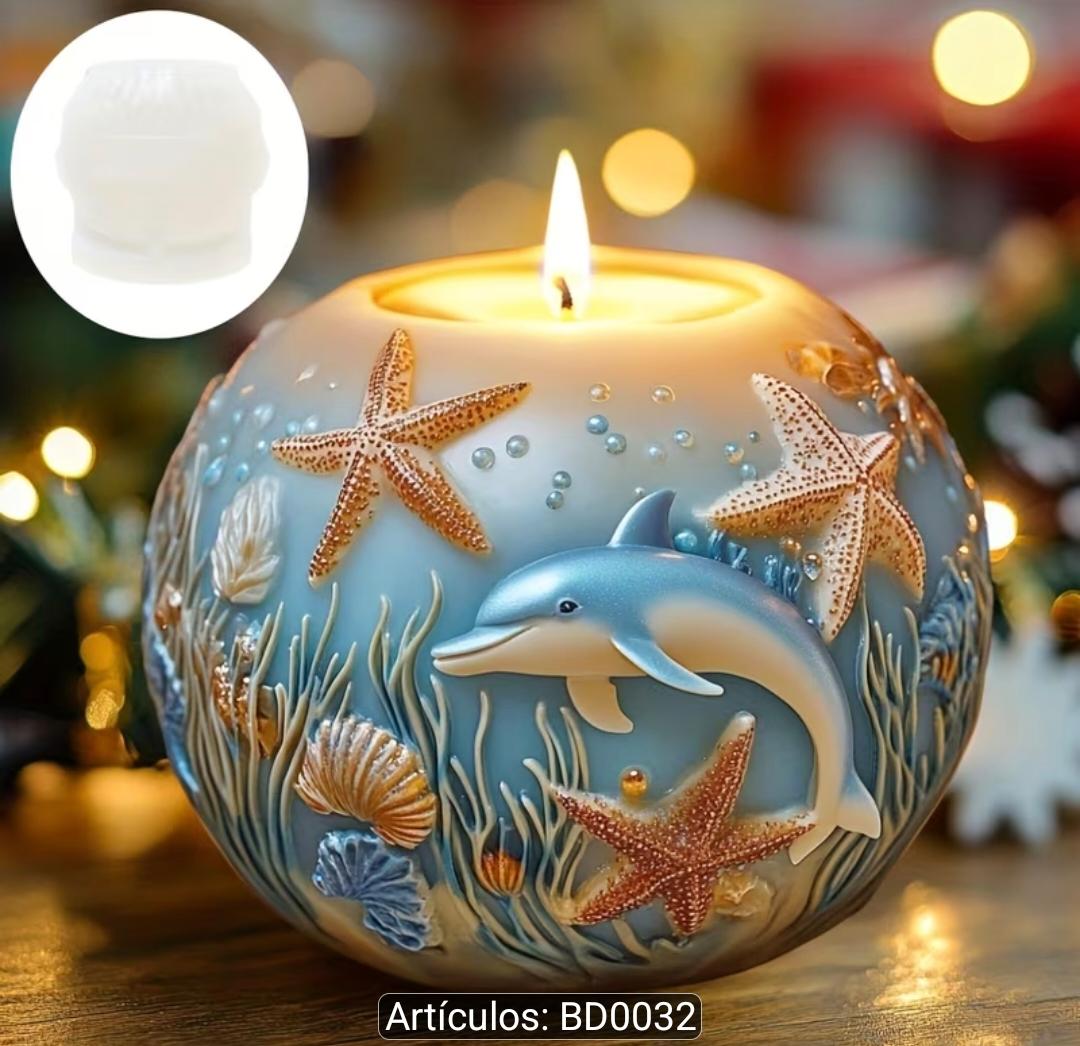 Molde pecera vela 3D
