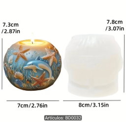 Molde pecera vela 3D
