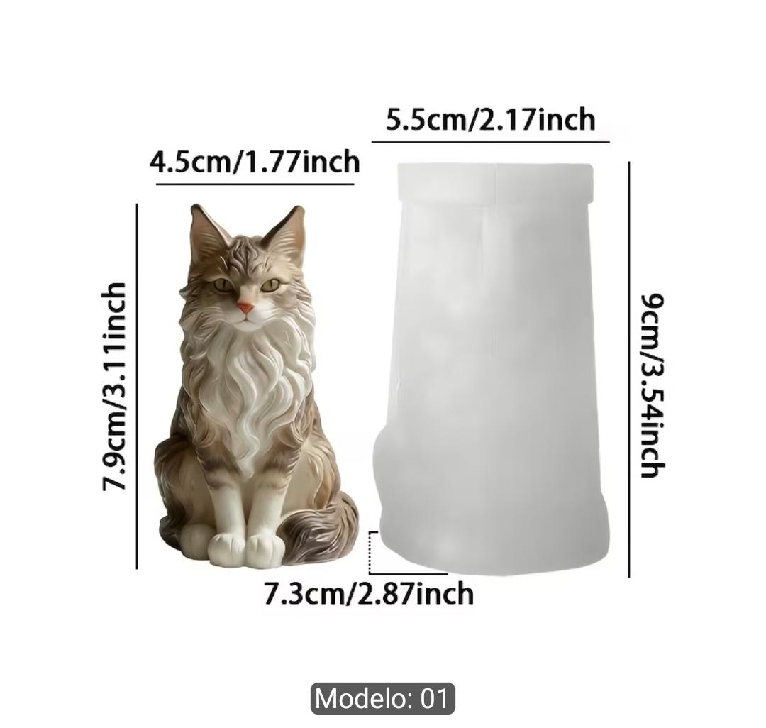 Molde gato 3D_1