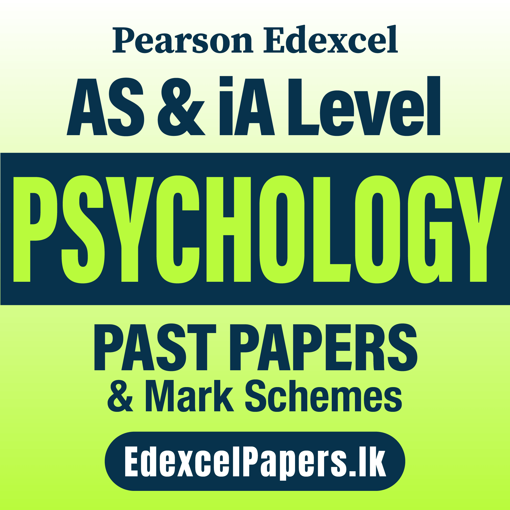 Psychology | Pearson Edexcel iA Level Past Papers_0