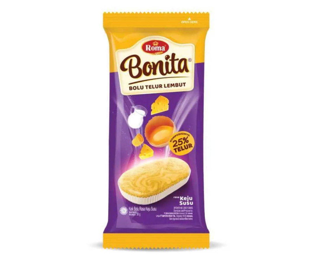 ROMA BONITA SPONGE CAKES MILK CHEESE 30g x 12 x 6