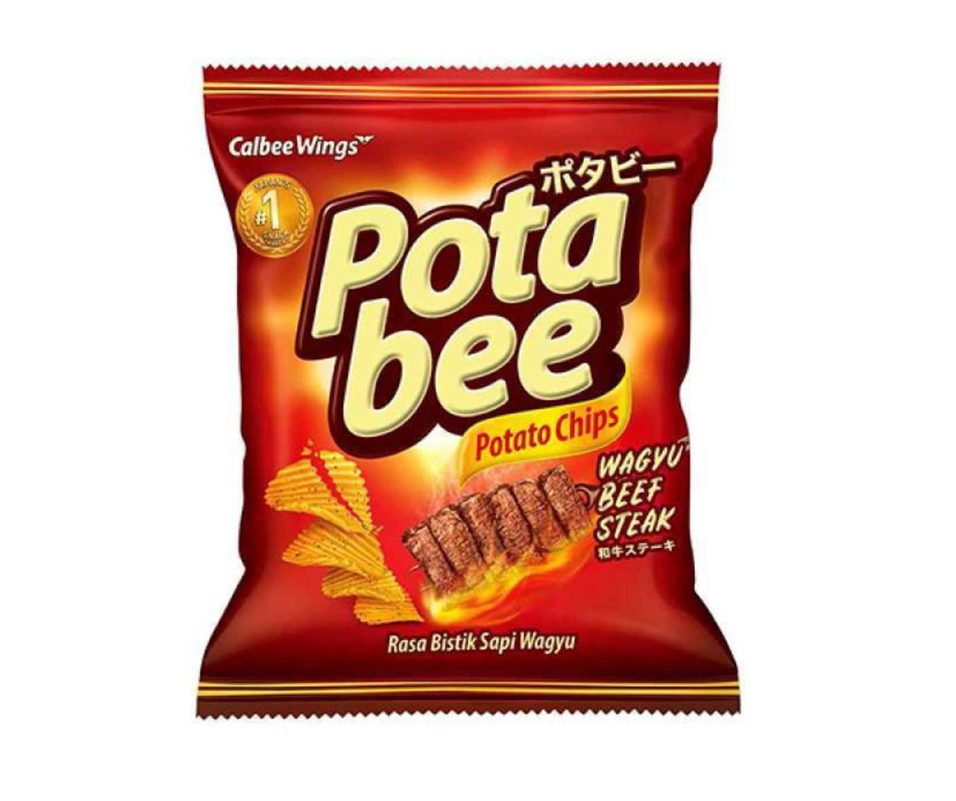 POTABEE POTATO CHIPS WAGYU BEEF STEAK 65g x 30