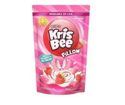 KRISBEE PILLOW SNACK STRAWBERRY ICE CREAM 100g x 20