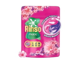 RINSO CAPSULE AUTOMATIC LIQUID DETERGENT WITH 3IN1 POWER SAKURA BLOSSOM 189g x 10