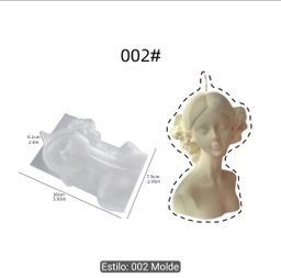Molde mujer ojos cerrados 
