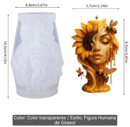 Molde mujer girasol🌻