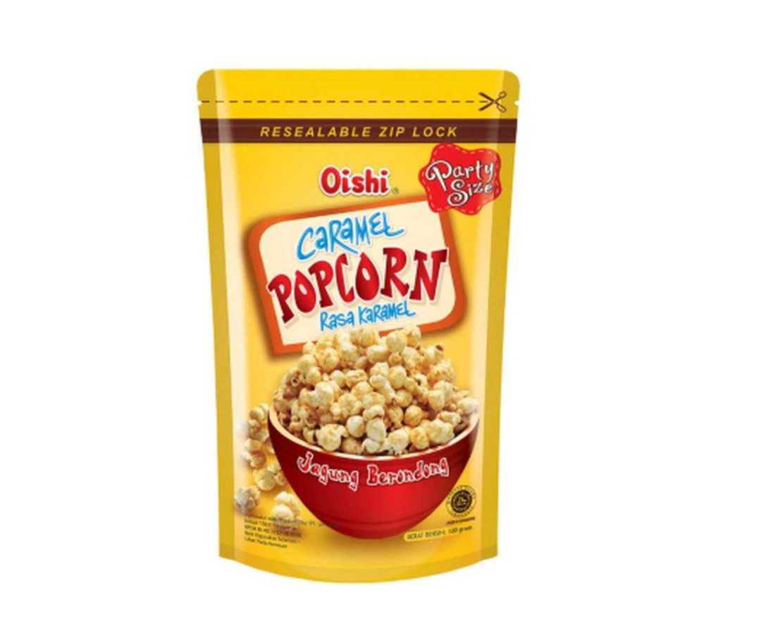 OISHI POPCORN CARAMEL100g x 20