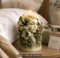 Molde mujer y rosas 