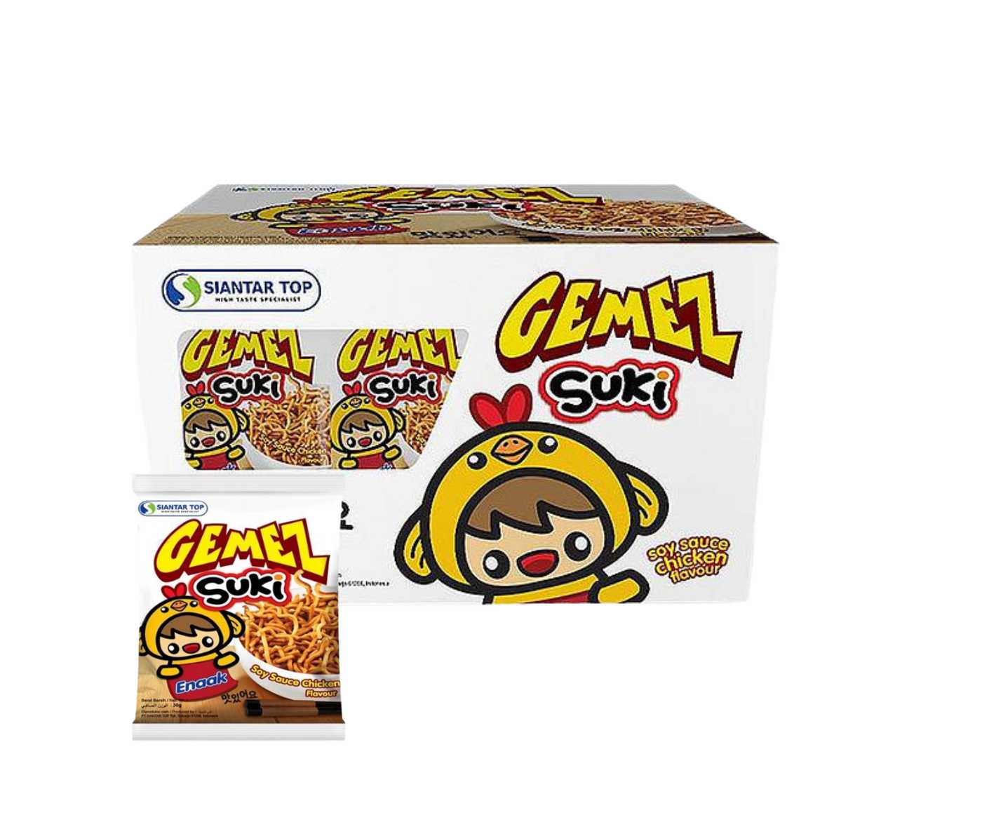 GEMEZ ENAAK NOODLE SNACK SOY SAUCE CHICKEN 30gr x 20_0