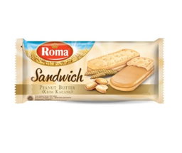ROMA SANDWICH BISCUIT PEANUTS 157g x 7 x 6
