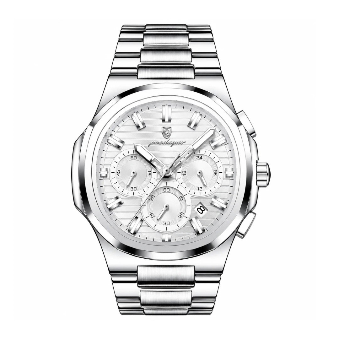 Poedagar Nautilus Chronograph White